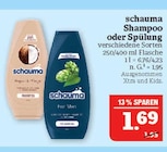 Shampoo oder Spülung im Angebot bei Marktkauf in Nürnberg Shampoo oder Spülung Angebote von schauma bei Marktkauf Nürnberg für 1,69 €