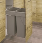 Poubelle de tri sélectif 2 x 20 L en promo chez Brico Cash Perpignan