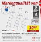 Alu-Sicherheits-Stehleiter „L40 / L41 TB BasicLine“ im Angebot bei toom Baumarkt in Unna Alu-Sicherheits-Stehleiter „L40 / L41 TB BasicLine“ Angebote bei toom Baumarkt Unna für 39,99 €