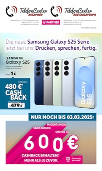 TelefonCenter Osterode Prospekt Die neue Samsung Galaxy S25 Serie jetzt bei uns: Drücken, sprechen, fertig. mit  Seiten in Seesen und Umgebung