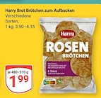 Brötchen zum Aufbacken Angebote von Harry Brot bei GLOBUS Frechen für 1,99 €