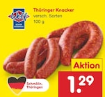Netto Marken-Discount Kirchberg - Thüringer Knacker Angebot im Prospekt Thüringer Knacker bei Netto Marken-Discount im Kirchberg Prospekt für 1,29 €
