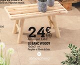 LE BANC WOODY - atmosphera en promo chez Centrakor Rouen à 24,99 €