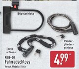 Bügelschloss Angebote von RIDE+GO bei ALDI Nord Kiel für 4,99 €