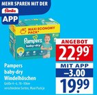 Aktuelles baby-dry Windelhöschen Angebot bei famila Nordost in Lübeck ab 19,99 €