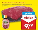 Aktuelles Falsches Filet vom Irischen Weiderind Angebot bei Netto Marken-Discount in Leipzig ab 9,99 €