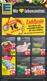 Aktueller EDEKA Supermarkt Prospekt in Arnstein und Umgebung, "Wir lieben Lebensmittel!" mit 26 Seiten, 22.04.2024 - 27.04.2024