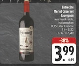 Aktuelle Merlot Angebote bei E center in Nürnberg Aktuelles Entrecôte Merlot Cabernet Sauvignon Angebot bei E center in Nürnberg ab 3,99 €