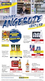 Aktueller METRO Supermarkt Prospekt in Haltern am See und Umgebung, "Wochenangebote Händler + Monats-Mix August" mit 27 Seiten, 04.08.2025 - 09.08.2025