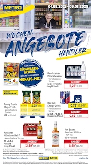 Aktueller METRO Prospekt "Wochenangebote Händler + Monats-Mix August" Seite 1 von 27 Seiten für Schwelm