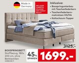 Aktuelles Boxspringbett Angebot bei porta Möbel in Braunschweig ab 1.699,00 €