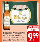 Aktuelles Premium Pils, 0,0% Alkoholfrei Angebot bei E center in Homburg ab 9,99 €