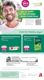 Apotheken Prospekt von mea - meine apotheke in Wolfschlugen Aktueller mea - meine apotheke Apotheken Prospekt für Wolfschlugen: Unsere August-Angebote mit 4} Seiten, 01.08.2026 - 31.08.2026