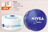 Creme Dose oder Creme Soft Tiegel Angebote von NIVEA bei Müller Bensheim für 2,95 €