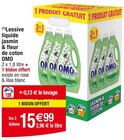 (1)Lessive liquide jasmin & fleur de coton - OMO en promo chez Cora Rennes à 15,99 €
