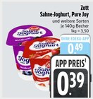 Sahne-Joghurt, Pure Joy im E xpress Prospekt Sahne-Joghurt, Pure Joy von Zott im aktuellen E xpress Prospekt für 0,39 €