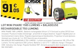 Tout Faire Tain-l'Hermitage - Promo Lot mini phare 1585 lumens + baladeuse rechargeable 750 lumens Promo Lot mini phare 1585 lumens + baladeuse rechargeable 750 lumens à 91,05 € dans le catalogue Tout Faire à Tain-l'Hermitage