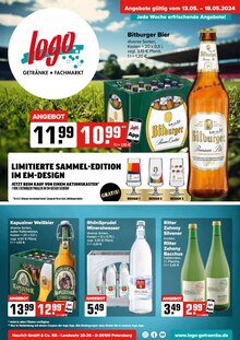 Aktueller Logo Getränkemarkt Prospekt "Aktuelle Angebote" Seite 1 von 8 Seiten für Gochsheim