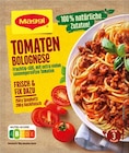 Fix Tomaten Bolognese oder Magic Asia Würzpaste Curry Thai Style Angebote von Maggi bei REWE Erlangen für 0,44 €