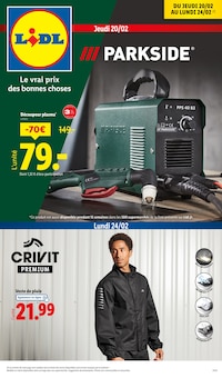 Prospectus Lidl de la semaine "Le vrai prix des bonnes choses" avec 1 pages, valide du 20/02/2025 au 24/02/2025 pour Rosny-sous-Bois et alentours