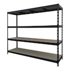 Étagère métallique noire 200x240x60 cm 4 étagères charge 450 kg par niveau à Brico Dépôt dans La Séguinière