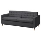 3er-Bettsofa Gunnared dunkelgrau/Holz Gunnared dunkelgrau/Holz Angebote von LANDSKRONA bei IKEA Wesel für 811,10 €