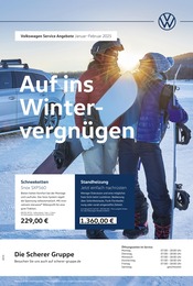 Aktueller Volkswagen Werkstatt & Auto Prospekt in Biebelnheim und Umgebung, "Auf ins Wintervergnügen" mit 1 Seite, 01.01.2025 - 28.02.2025