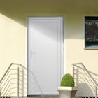 Porte de service pleine PVC 80 x h.205 cm poussant droit en promo chez Castorama Porte de service pleine PVC 80 x h.205 cm poussant droit dans le catalogue Castorama