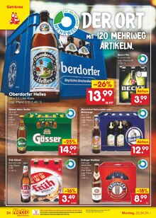 Erdinger im Netto Marken-Discount Prospekt "Aktuelle Angebote" mit 51 Seiten (Leverkusen)