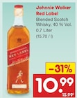 Aktuelles Johnnie Walker Red Label Angebot bei Netto Marken-Discount in Bremen ab 10,99 €