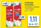 Frische Milch bei diska im Pommersfelden Prospekt für 1,11 €