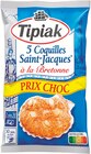 Coquilles Saint-Jacques à la Bretonne Surgelées - TIPIAK - Intermarché Super à  Coquilles Saint-Jacques à la Bretonne Surgelées - TIPIAK en promo chez Intermarché Super  à 6,29 €