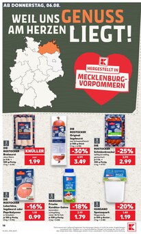 Mettwurst im Kaufland Prospekt "Hier bin ich richtig" mit 58 Seiten (Rostock)