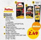 Kleben und Reparieren von Pattex im aktuellen Penny-Markt Prospekt für 2,49 €
