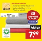 Aktuelles Spannbettlaken Angebot bei Netto Marken-Discount in Oberhausen ab 7,99 €