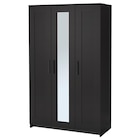 Kleiderschrank 3-türig schwarz Angebote von BRIMNES bei IKEA Stralsund für 149,00 €