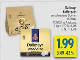 Kaffeepads Crema d'Oro im Angebot bei diska in Chemnitz Kaffeepads Crema d'Oro Angebote von Dallmayr bei diska Chemnitz für 1,99 €
