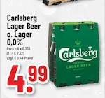 Lager Beer o. Lager 0,0% bei Trinkgut im Sundern Prospekt für 4,99 €