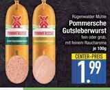 Pommersche Gutsleberwurst im Angebot bei EDEKA in München Pommersche Gutsleberwurst Angebote von Rügenwalder Mühle bei EDEKA München für 1,99 €