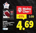 2 pavés de rumsteck - L'atelier du Boucher en promo chez Lidl Thonon-les-Bains à 4,69 €