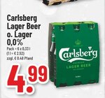 Lager Beer o. Lager 0,0% von Carlsberg im aktuellen Trinkgut Prospekt