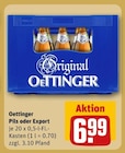 Pils oder Export Angebote von Oettinger bei REWE  für 6,99 €