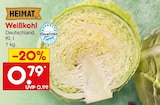 Weißkohl im Angebot bei Netto Marken-Discount in Waiblingen Weißkohl Angebote von HEIMAT bei Netto Marken-Discount Waiblingen für 0,79 €