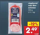Aktuelle Wurst Angebote bei Netto Marken-Discount in Magdeburg Aktuelles Jagdwurst oder Bierschinken Angebot bei Netto Marken-Discount in Magdeburg ab 2,49 €