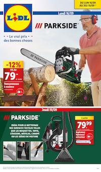 Prospectus Lidl à La Garde, "Le vrai prix des bonnes choses", 43 pages de promos valables du 16/09/2024 au 19/09/2024