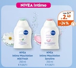 Intimo Waschlotion Mild Fresh im Angebot bei Müller in Bremerhaven Intimo Waschlotion Mild Fresh Angebote von NIVEA bei Müller Bremerhaven für 2,49 €
