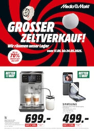 MediaMarkt Saturn Prospekt für Amberg mit 2 Seiten MediaMarkt Saturn Prospekt für Amberg: "GROSSER ZELTVERKAUF!", 2 Seiten, 17.05.2025 - 24.05.2025
