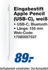 Eingabestift Apple Pencil (USB-C), weiß Angebote von Apple bei expert Mülheim für 89,00 €