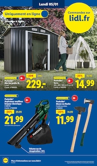 Promo Aspirateur extérieur dans le catalogue Lidl du moment à la page 72