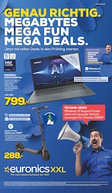 Aktueller EURONICS Prospekt mit Notebook, "GENAU RICHTIG.", Seite 1